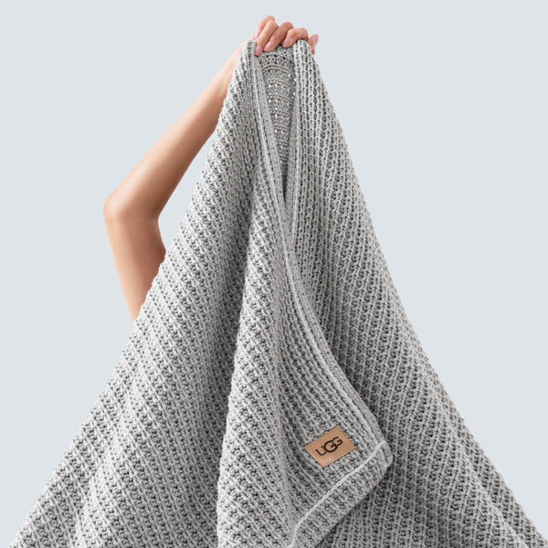 Waffle Knit Cotton Throw Blanket — 50" x 70"