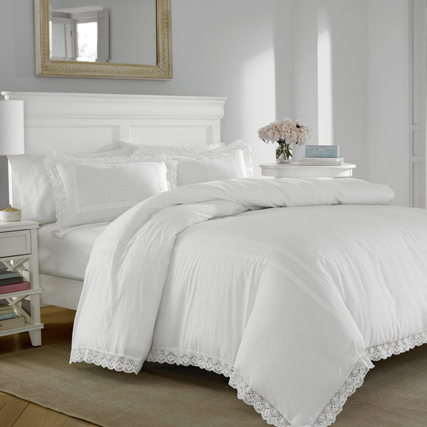 Cotton Duvet Cover Set with Shams – Reversible Bedding