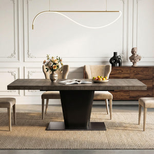 Extendable Dining Table 63 to 78.7 Inch for 4 to 10 People