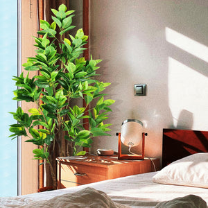 Artificial Rubber Tree 7.2ft Indoor Outdoor Plant