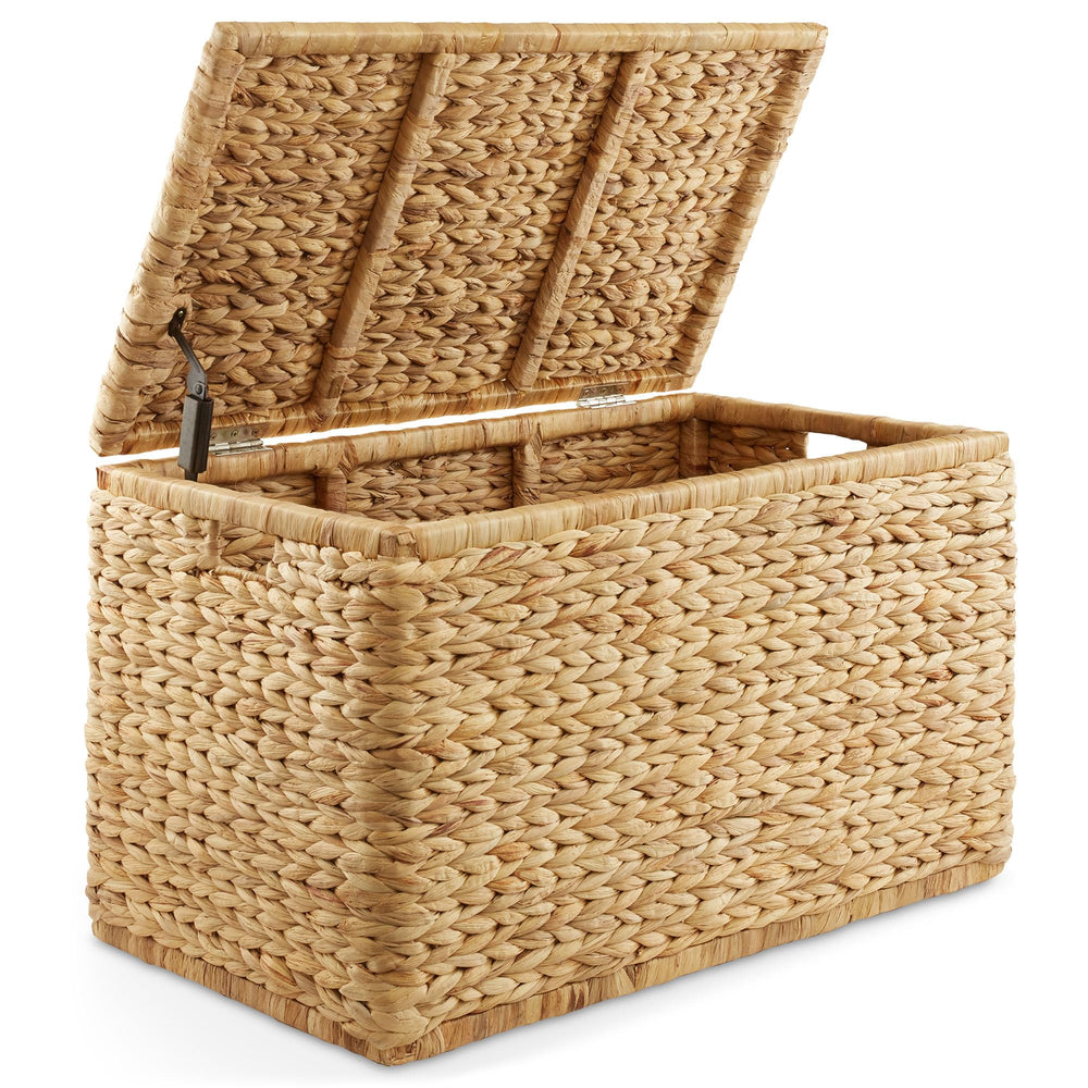 Water Hyacinth Storage Chest with Lid & Handles