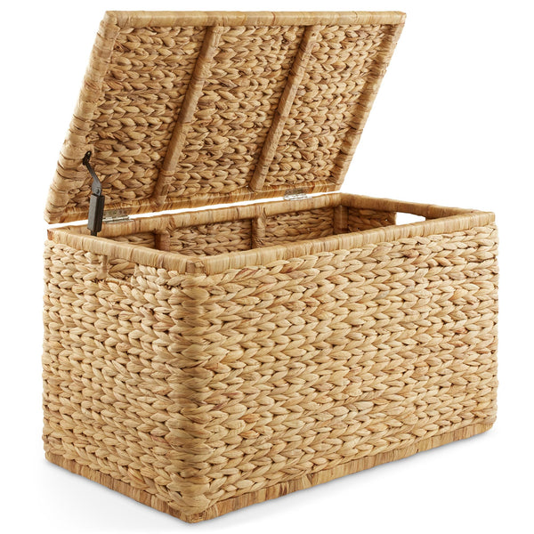Water Hyacinth Storage Chest with Lid & Handles