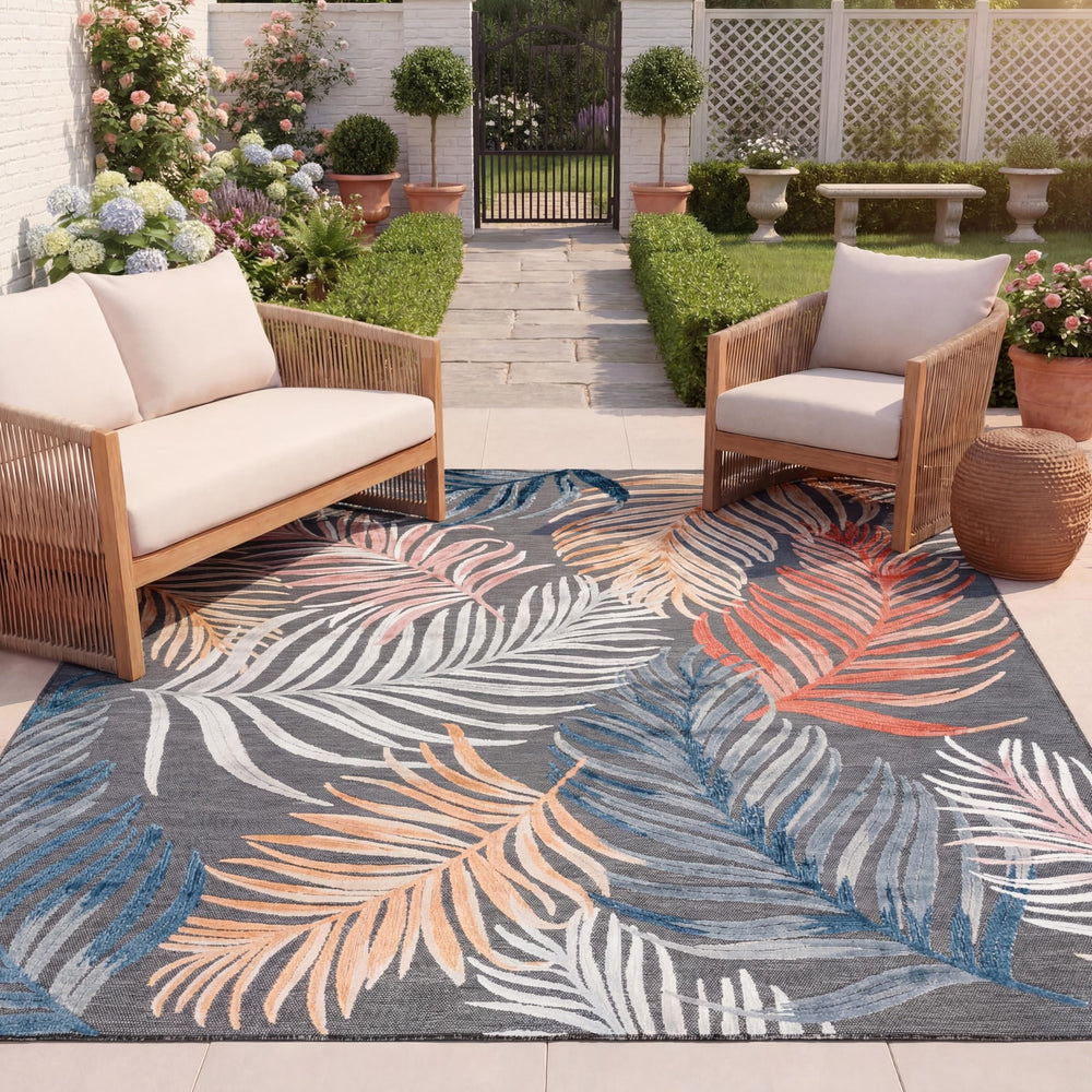 Indoor Outdoor Area Rug 8x10 – Stain & UV Resistant, Machine Woven Polyester