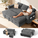 L-Shaped Sleeper Sectional Sofa with Storage