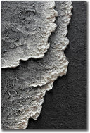 24x36" Hand-Painted 3D Texture Abstract Sea Wave Oil Painting – Modern Minimalist Canvas Wall Art