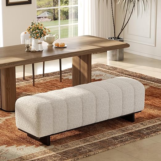 Faux Leather Upholstered Dining & Entryway Bench