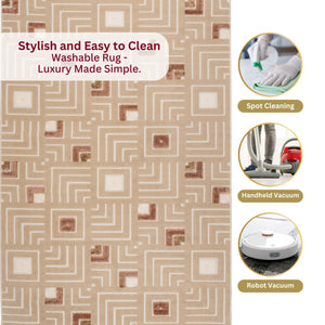 5x7 Sisal-Inspired Geometric Area Rug – Indoor & Outdoor
