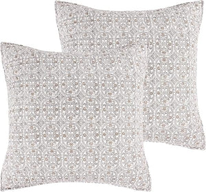 Floral Cotton Euro Pillow Sham 26x26