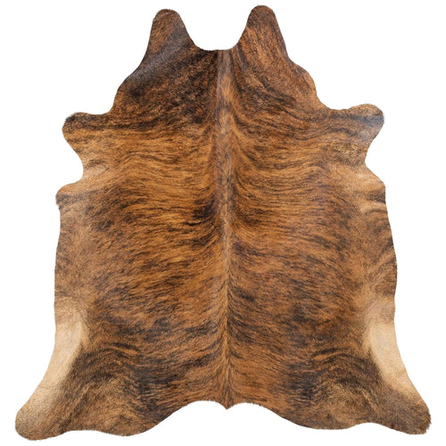 Genuine Brindle Cowhide Area Rug – Real Leather Animal Skin Floor Carpet