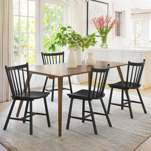 Farmhouse Spindle Back Dining Chairs – Set of 2, 4, 6, or 8