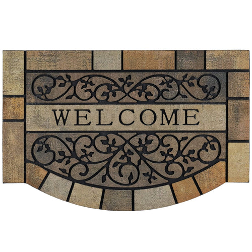 Rubber Outdoor Doormat with Non-Slip Backing