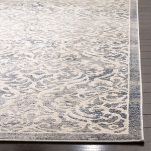 Damask Area Rug 5'3" x 7'6" – Stain Resistant Non-Shedding Indoor Rug