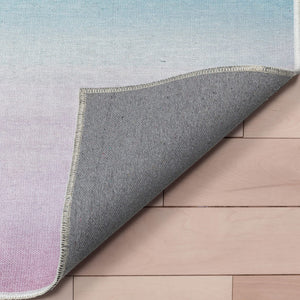 Multicolor Geometric Area Rug – Machine Washable Polyester