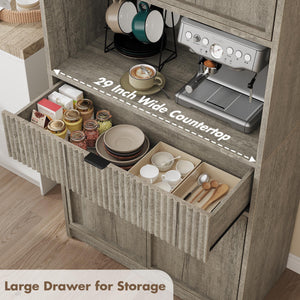 70-Inch Tall Kitchen Pantry Cabinet with Doors and Drawer