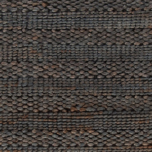 Handmade Jute & Cotton Runner Rug 2'3" x 10' – Charcoal