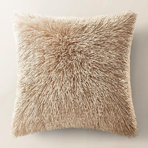 Faux Mongolian Throw Pillow 22"