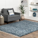 12x15 Shag Area Rug – Solid Plush Polypropylene, Indoor, Rectangular