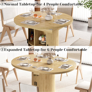 Extendable Dining Table with Storage