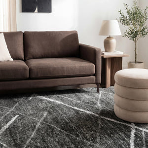 12x15 Abstract Area Rug – Polypropylene, Non-Slip, Stain Resistant