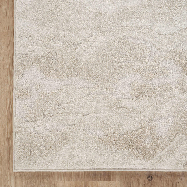 Cream Abstract Area Rug – Vintage Pattern, Non-Shedding, Pet & Kid Friendly