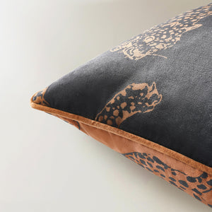 Leopardi Reversible Velvet Throw Pillow 22"