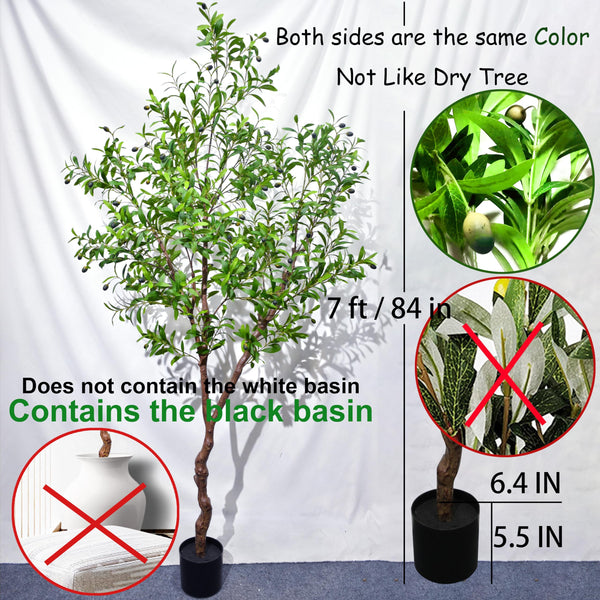 Artificial Faux Olive Tree – Realistic Indoor Potted Silk Plant