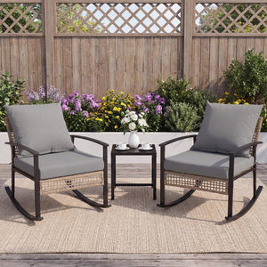 Outdoor Chair Cushions Set of 4 – 24x24 Waterproof Patio Seat & Back Cushions
