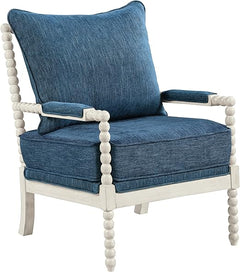 Spindle Accent Chair with Wood Frame