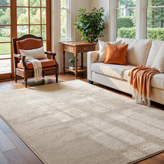 Soft Low-Pile Area Rug 5x7 | Tufted Cotton Backing | Multi-Pattern