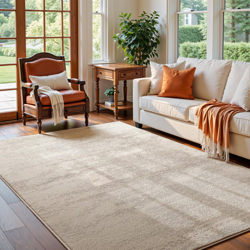 Soft Low-Pile Area Rug 5x7 | Tufted Cotton Backing | Multi-Pattern