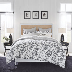 King Comforter Set – 7-Piece Reversible Cotton Bedding with Shams & Pillows