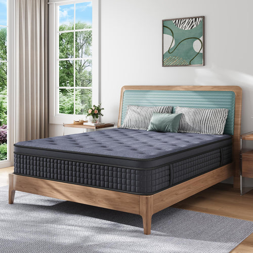 Hybrid Gel Memory Foam Mattress – Medium Firm, Zoned Support