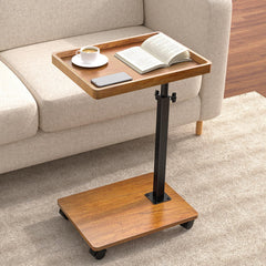 C-Shaped Adjustable End Table with Swivel