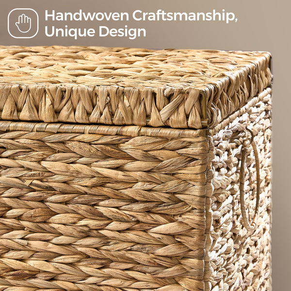 Water Hyacinth Storage Basket with Lid
