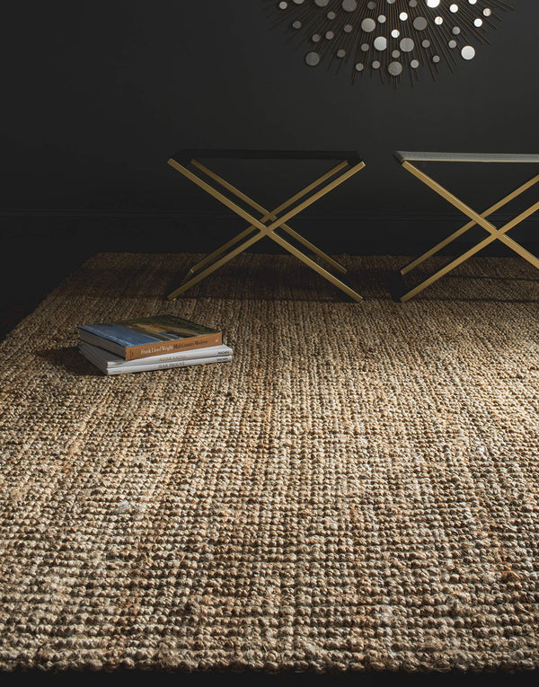 Natural Fiber Jute Area Rug 6x9 – Farmhouse Style