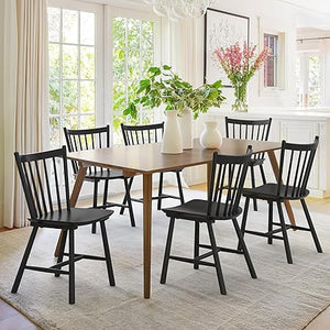 Farmhouse Spindle Back Dining Chairs – Set of 2, 4, 6, or 8