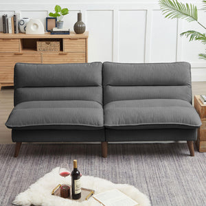 Convertible Futon Sofa Bed with Adjustable Backrest