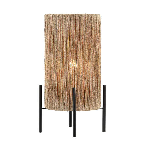 Woven Rattan LED Table Lamp 16.5"