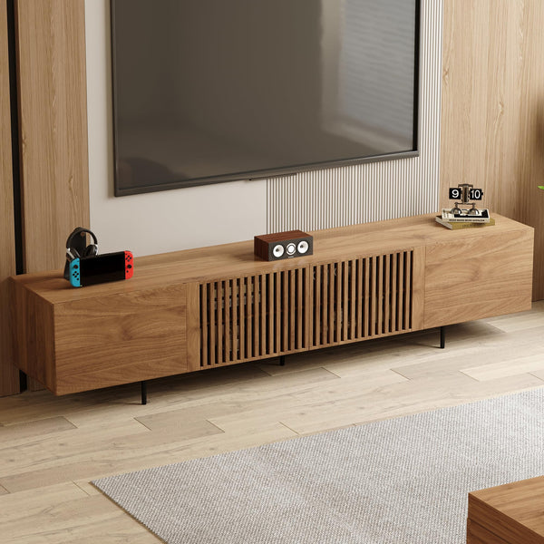 94.48" Mid-Century Modern TV Stand with Storage