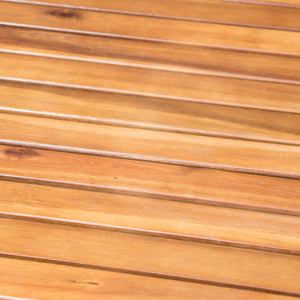 Round Outdoor Acacia Wood Dining Table – Teak Finish