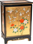 Chinese Lacquer Storage Cabinet with Mother of Pearl Inlay