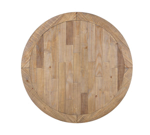 5-Piece Round Dining Table Set with Cross Back Chairs