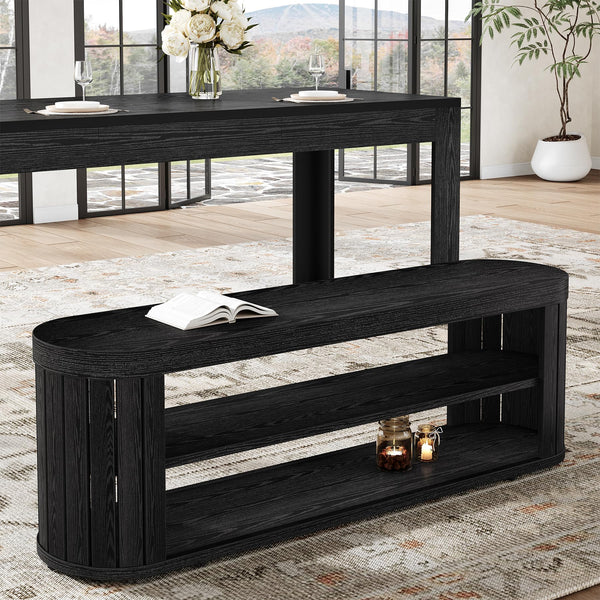 47" 2-Tier Shoe Storage Bench