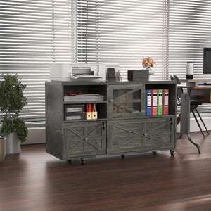 2-Drawer Lateral File Cabinet with Lock