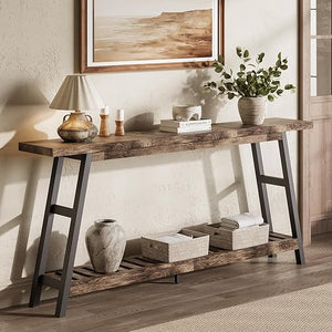 70.9" 2-Tier Console Table for Entryway & Living Room
