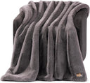 Plush Faux Fur Throw Blanket 50x70 Inch