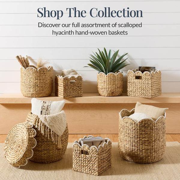 Water Hyacinth Nesting Storage Baskets Set of 3