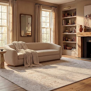 8x10 Transitional Area Rug – Machine-Woven, Non-Shedding, Stain Resistant