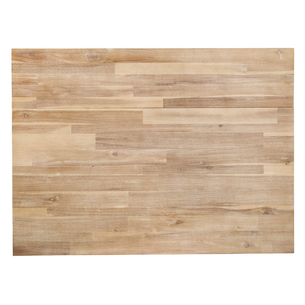 Expandable Freestanding Kitchen Island – Black & Natural