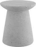 Round Polyresin Outdoor Accent Table — 18"
